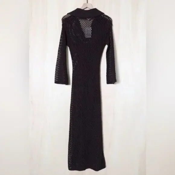 A.L.C. Brown Midi Dress - Picture 4 of 5